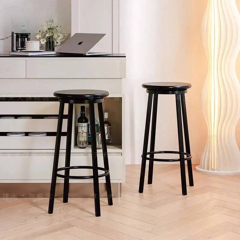 Home Bar Lounge - Banqueta de Bar Moderna Minimalista Giratória