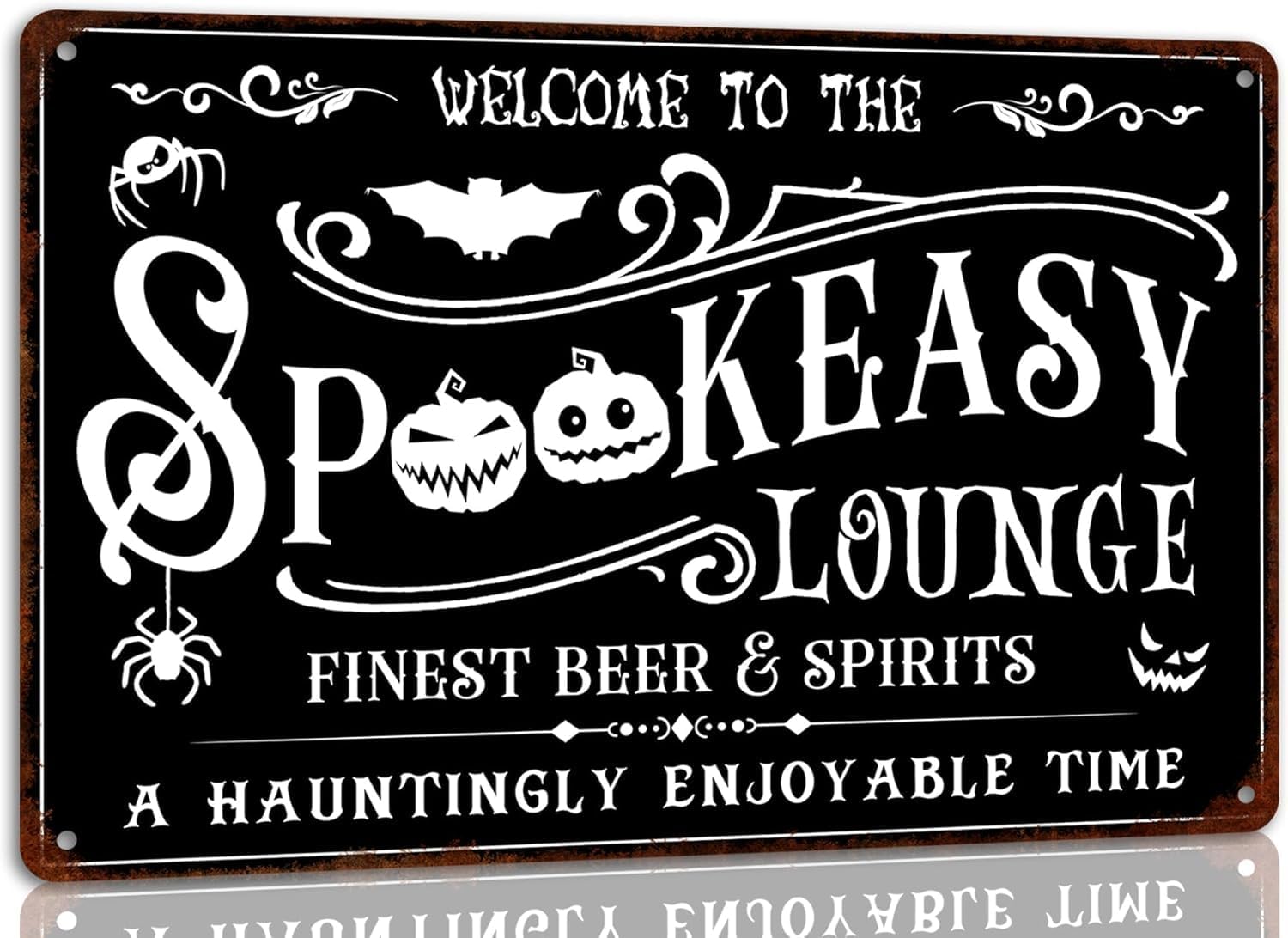 Placa de Metal Alumínio Spooke - Home Bar Lounge avaliação e preço